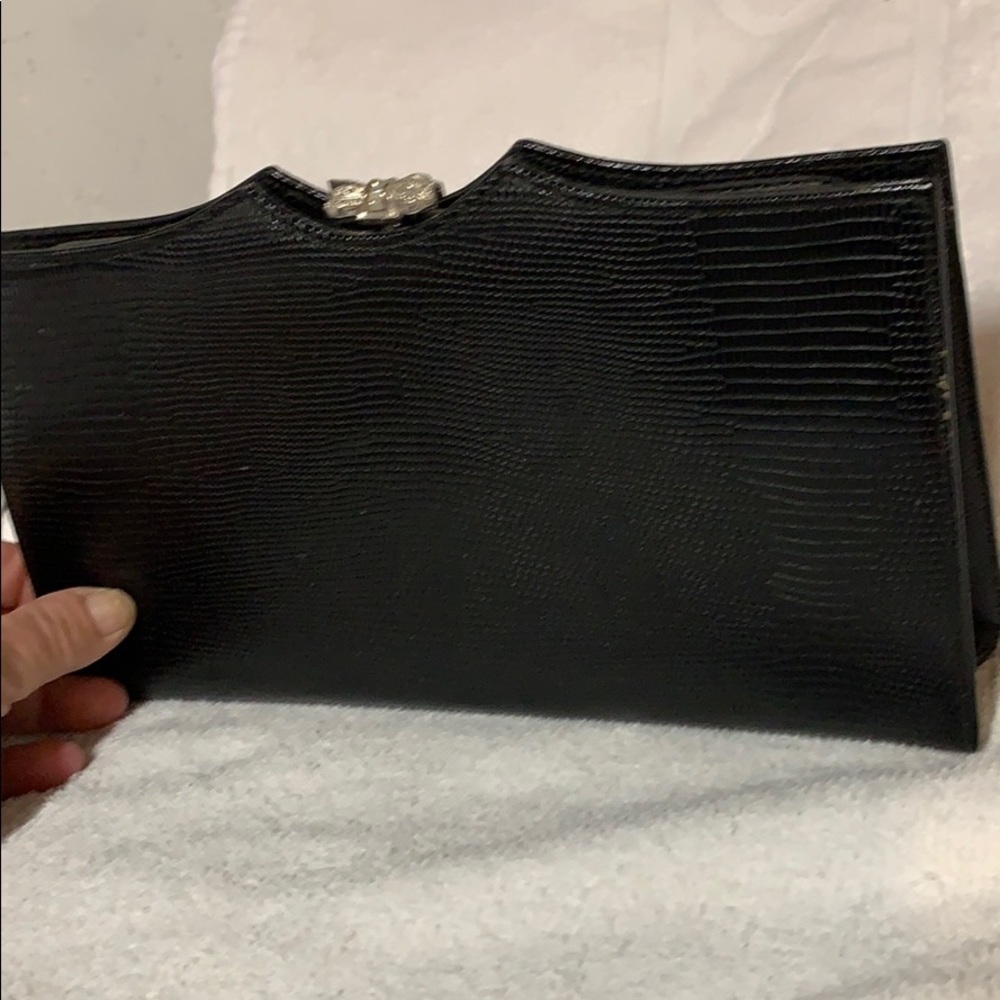 🔴1960 Crown Lewis Lizard Skin Clutch Bag